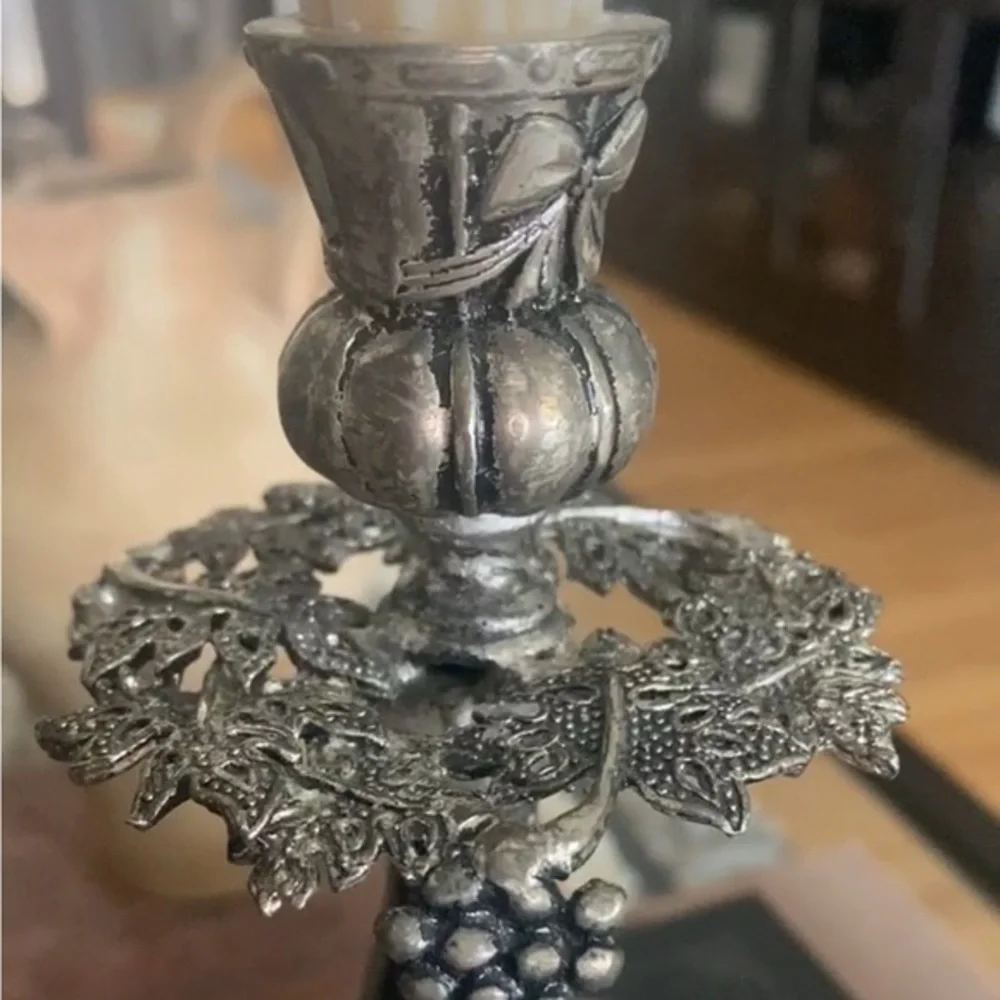 Elegant Silver Candle‎ Holder